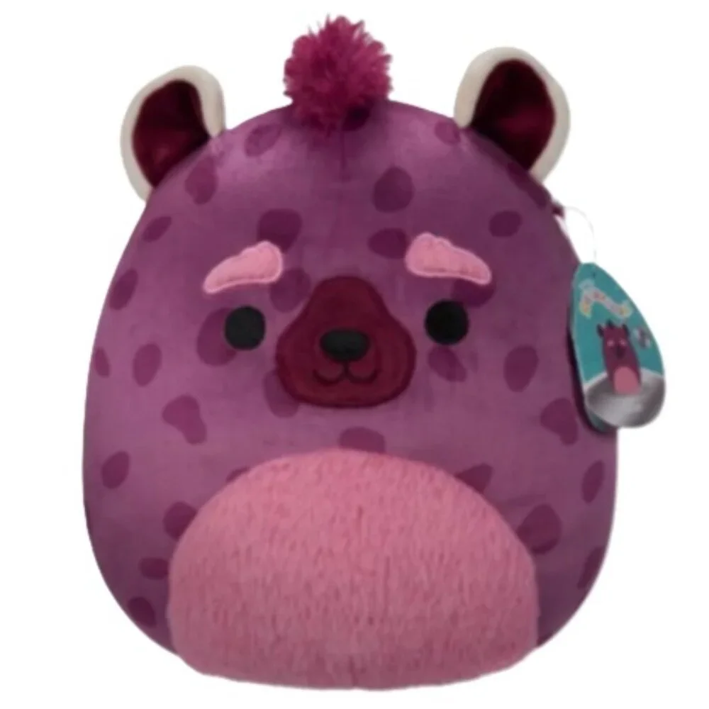 Squishmallows Original - Tagged Rare - Gino the Burgundy Hyena - 11 Inch - Plush